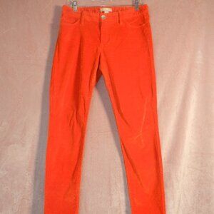 Banana Republic Womens Orange Corduroy Pants Size 29